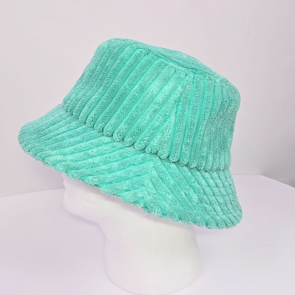 Urban Outfitters Bucket Hat Light Aqua Big Corduroy Unisex New Without Tag